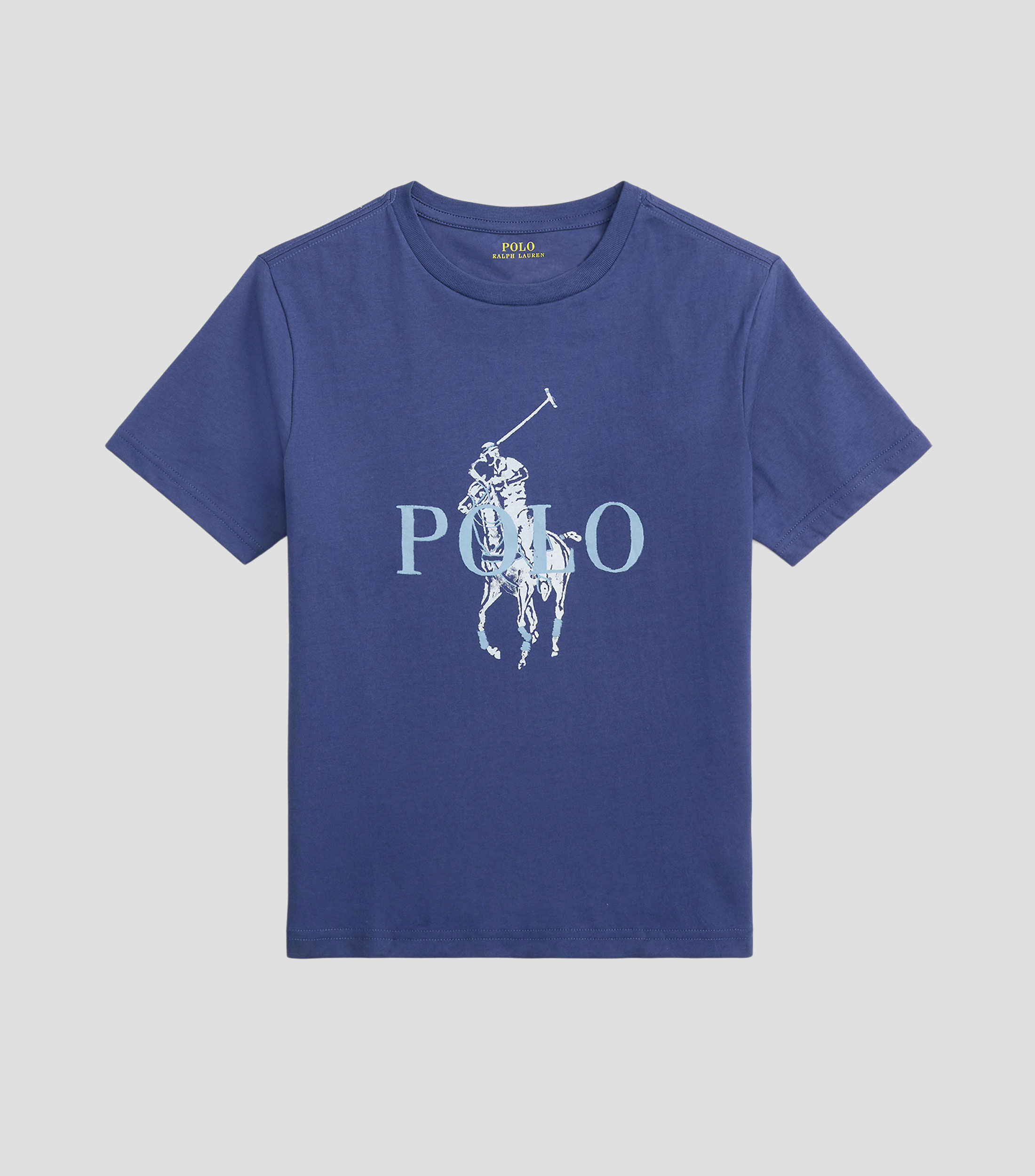 Playera de cuello redondo con manga corta estampada Niño